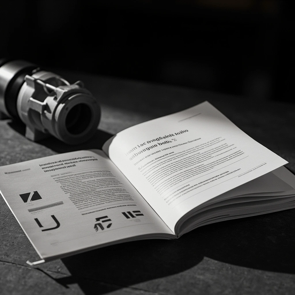Halden Industrial mid-market rebrand guidelines book, spread detail.
